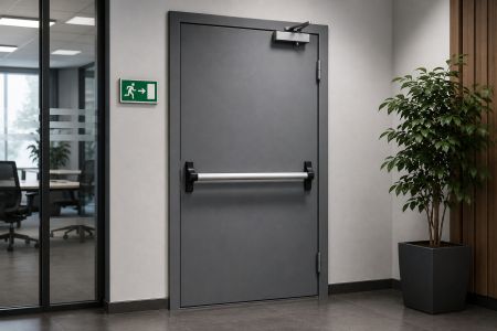 Эвакуационные офисные противопожарные двери